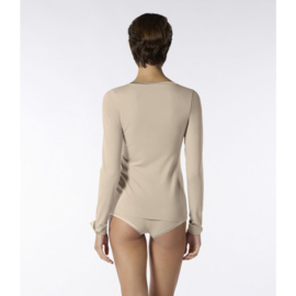 Oroblu Perfect Line T-shirt V-neck long sleeve art. 68171 - zand/beige