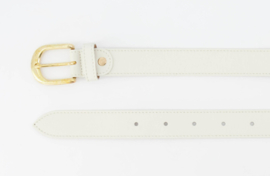 Damesriem classic grain art. Suus  - beige/goudkleur