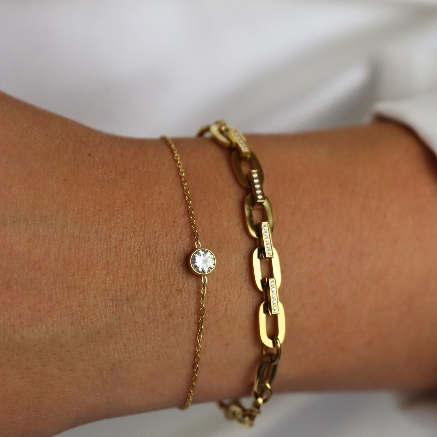 Camps & Camps armband Little Stone art. 4S001_L - goud