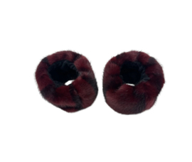 Polswarmer Wrist Cuff fake fur art. 821-4 - burgundy