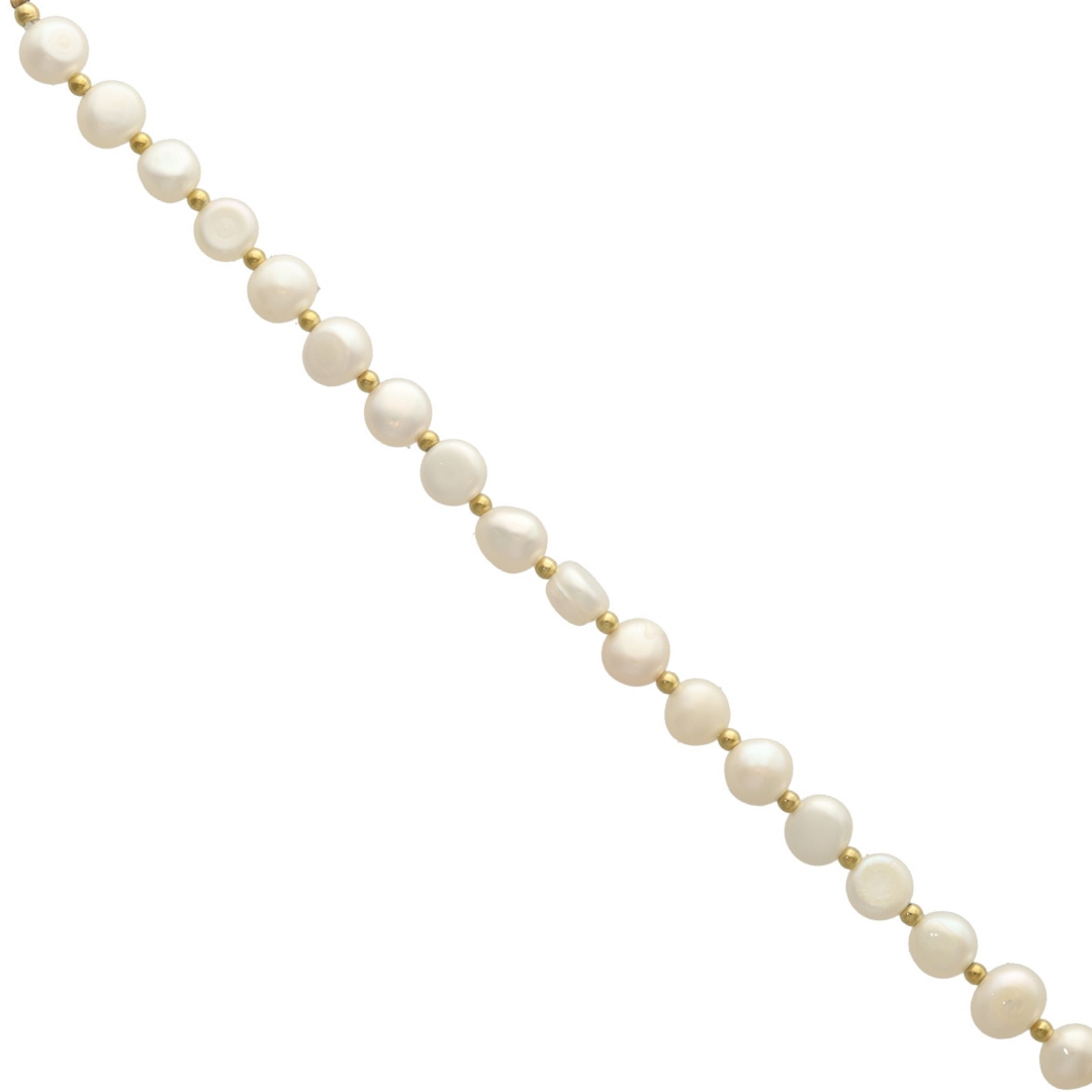Camps & Camps armband Pearls art. 4S057_PE - goud/wit