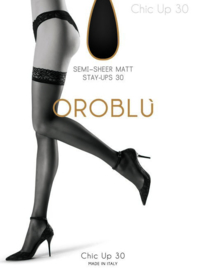 Oroblu stay-ups kous - Bas Chic Up 30 - ambre (huidskleur)
