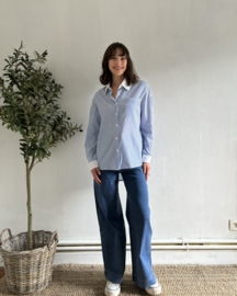 Inspirtation damesblouse art. 90121 - blauw/wit