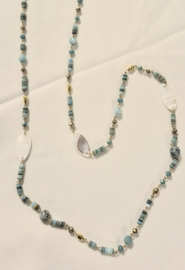 Schakelketting art. 4012 - groen/goudkleur