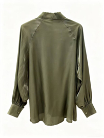 Damesblouse Bow-tie art. 27160 - groen