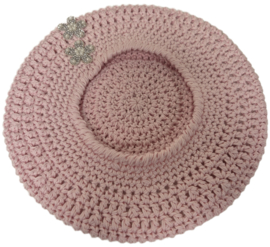 Gehaakte kinderbaret Maria 8 - roze