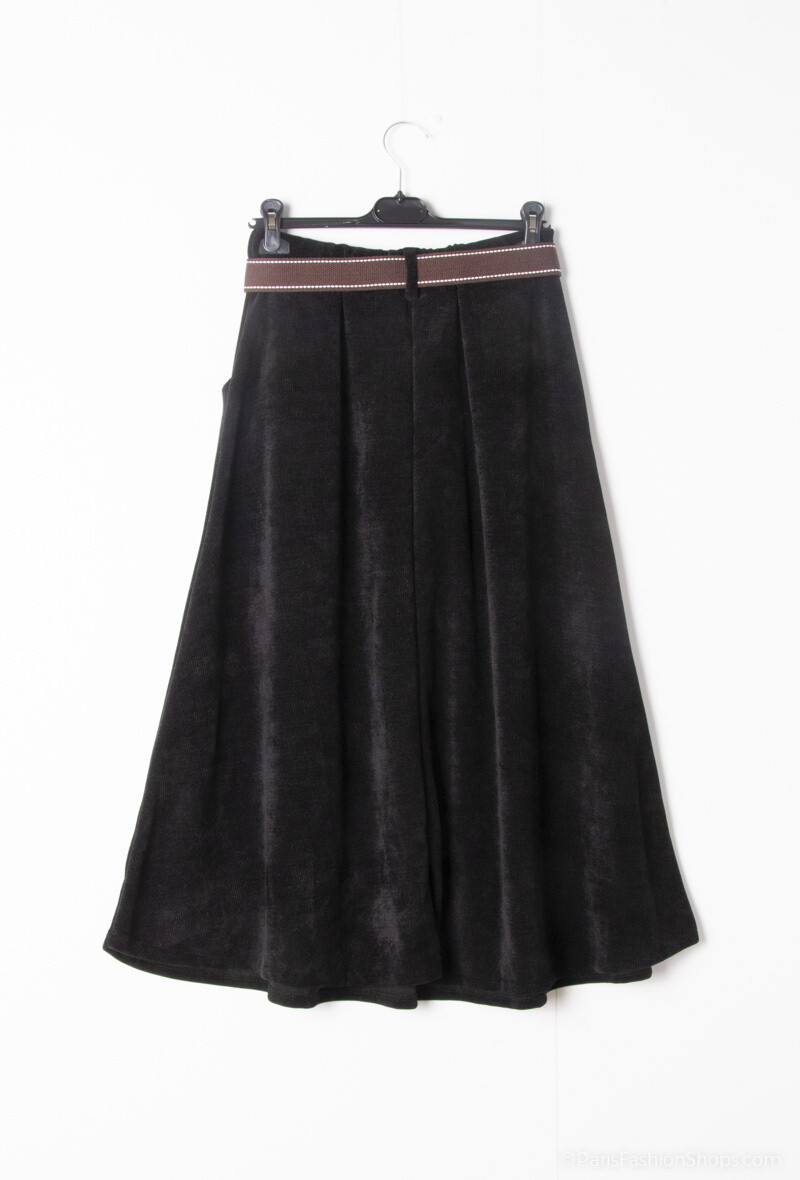 Luiz chenille rok art. 12194 - zwart