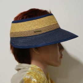 Hatland zonneklep Wenke art. 37129 - donkerblauw/okergeel