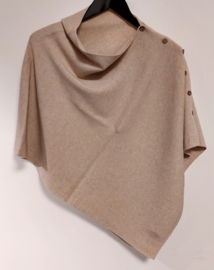 Poncho/cape Alina art. 8031 - beige/zand