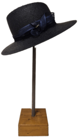 Weba Hats dameshoed Ramie art. 1193 - marine (diep donkerblauw)