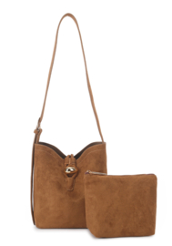 Hand- en schoudertas art. 40131 - cognac