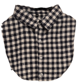 Los kraagje met puntenboordje art. 8129 - wit/blauw