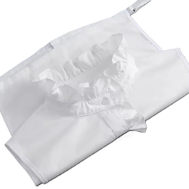 Los kraagje met roesel art. 8127 - wit