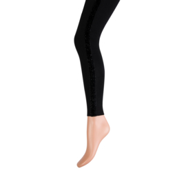 Yellow Moon long legging art. 20247 - zwart met glitterbies