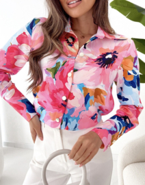 EB damesblouse Floral art. 5857 - multi