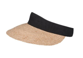 Hatland zonneklep Olinka Visor art. 37102 - naturel/zwart