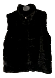 Bontgilet fake fur art. 255117 - zwart
