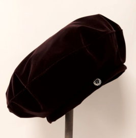 Damesbaret Velvet art. 2905 - aubergine
