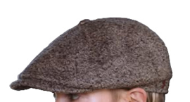 Alfonso d'Este newsboy cap Kyoto art. 47659 - beige/bruin