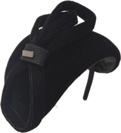 Complit bandeauhoed Fluweel art. 25167 - zwart
