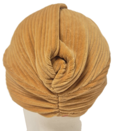 Mayser muts/turban Oana art. 0571 - camel/cognac