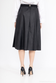 Alida leatherlook rok art. 2224 - zwart