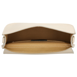 Charm schoudertas leer art. L692 - beige