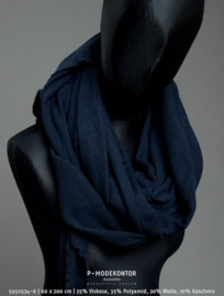 P-Modekontor omslagdoek art. 5950534-6 - diep donkerblauw