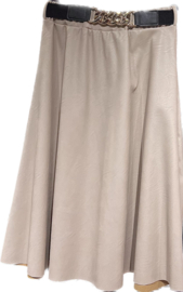 Alida leatherlook rok art. 2224 - beige