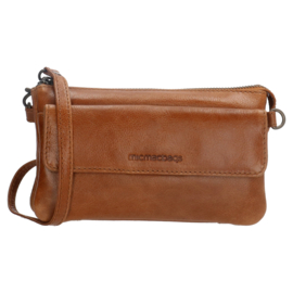 Micmacbags schoudertasje Porto art. 18055 - cognac/bruin