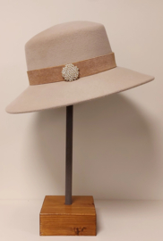 Weba Hats dameshoed Velours art. 1173 - kitt