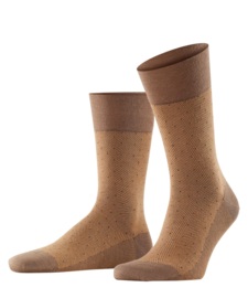 FALKE herensokken Sensitive Herringbone art. 12492 - camel/taupe