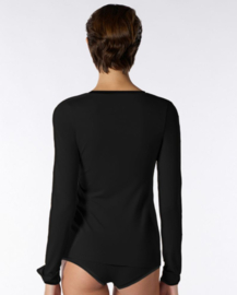 Oroblu Perfect Line T-shirt V-neck long sleeve art. 68171 - zwart