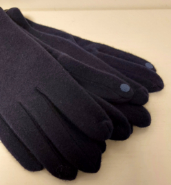 Glove Story wollen dameshandschoenen art.  32006 - diep donkerblauw