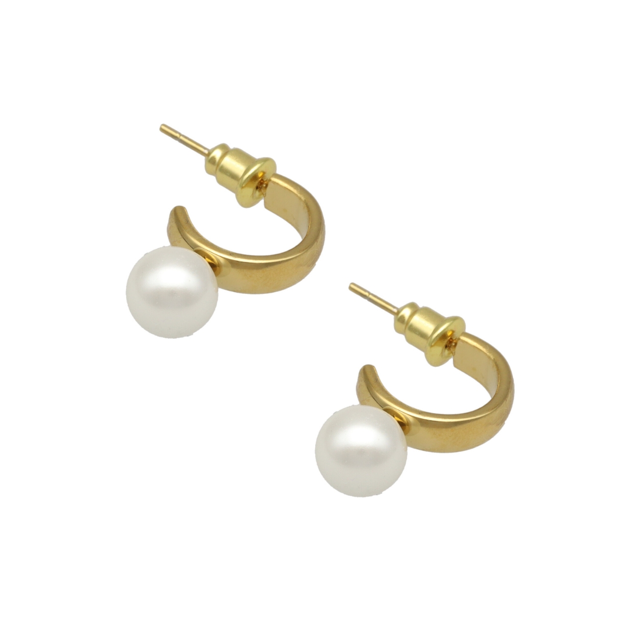 Camps & Camps oorstekers Pearl art. 2S163_PE - goud/wit