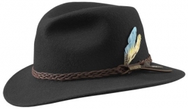 Stetson Vitafelt herenhoed Newark art. 2528001  - zwart