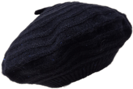 Damesbaret art. MCZ-F06 - donkerblauw gemêleerd