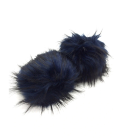 Polswarmer Wrist Cuff fake fur long art. 343 - navy