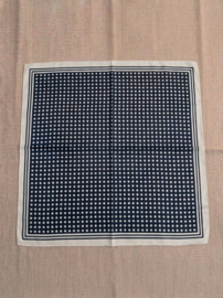 Shawl vierkant Polkadot 70 x 70 art. 7025 - navy