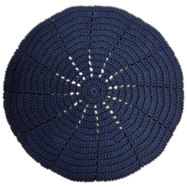 Gehaakte kinderbaret Julia - donkerblauw