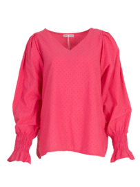 Damesblouse Dot art. 5025 - fuchsia