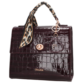 Charm London hand- en schoudertas Knightsbridge art. W01383 - burgundy