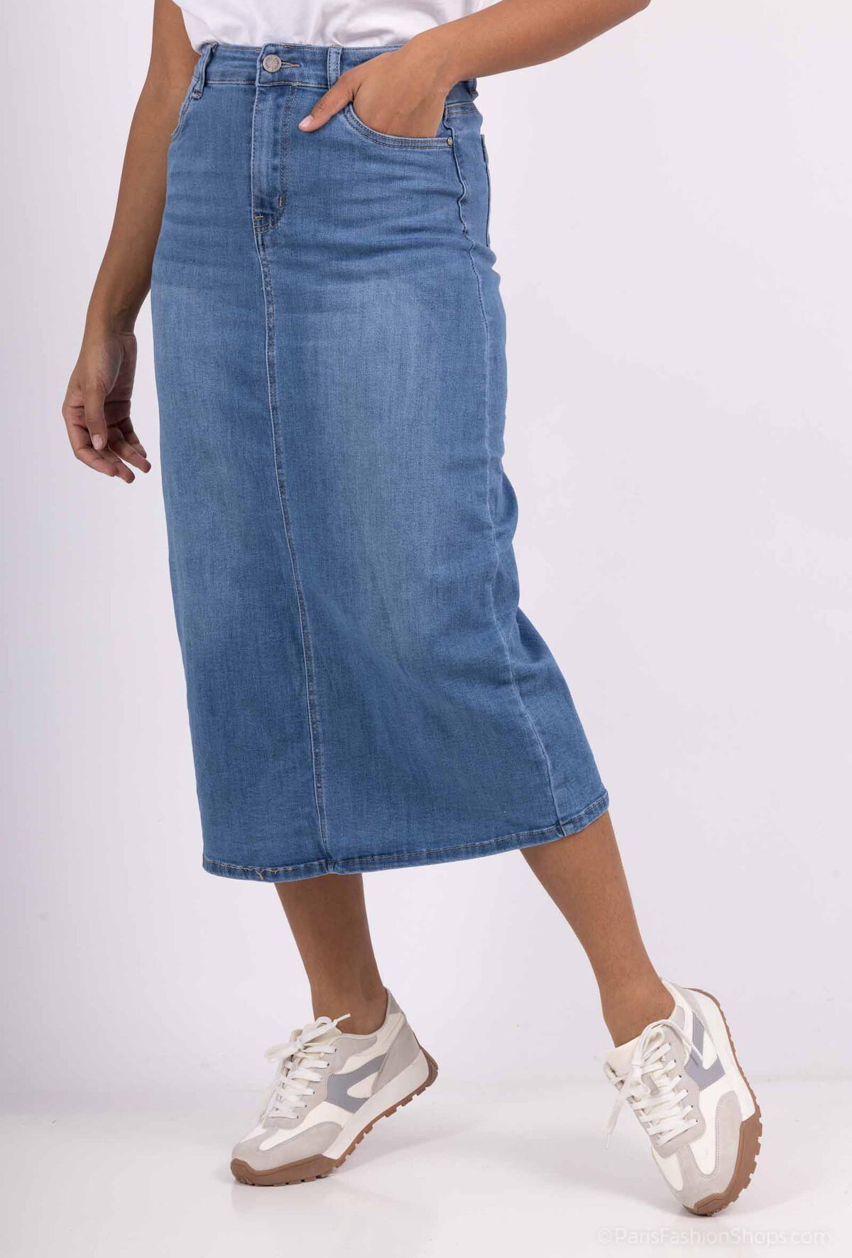 MF stretchdenim rok art. 3711 - lichtblauw