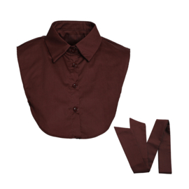 Los kraagje met strik art. 8265 - donkerbruin