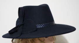 Weba Hats dameshoed wol art. 9020 - donkerblauw