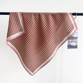 Shawl vierkant Printed 68 x 68 art. 68252 - roze