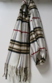Unisex shawl Cashmink ruit art. 57308 - wolwit