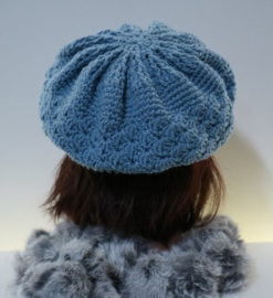 Kinderbaret Esmee ac. ijsblauw