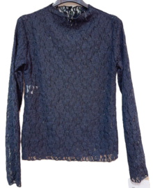 Top kant long sleeve Trois art. 7909 - zwart