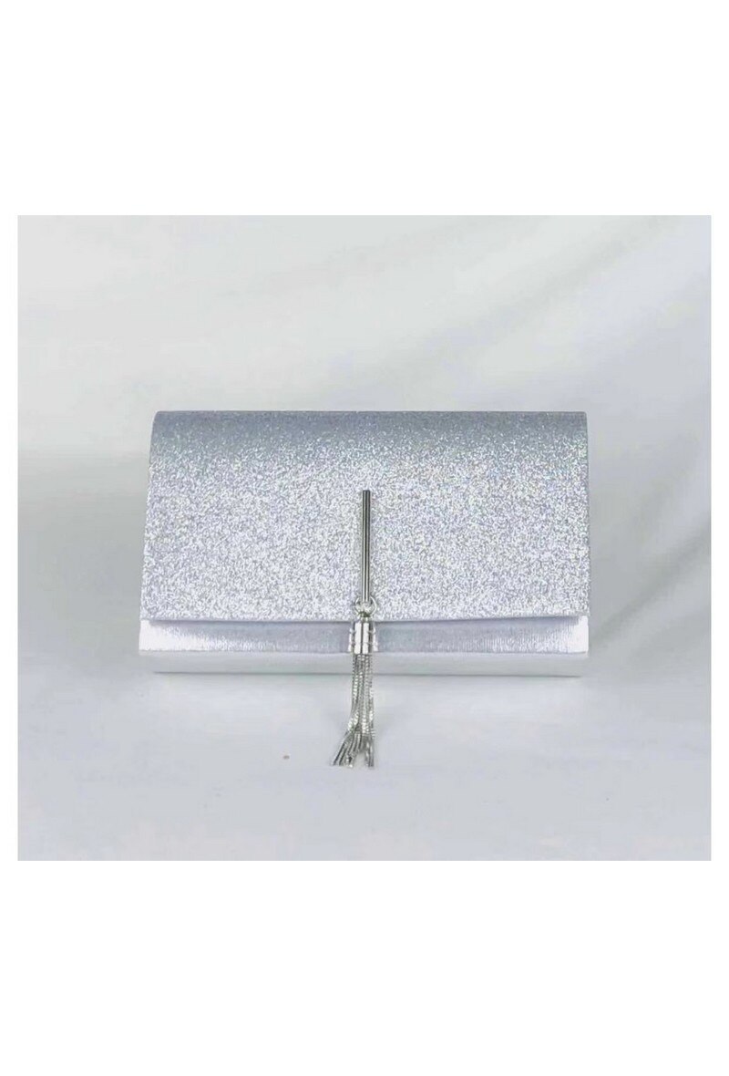 Gelegenheidstasje/clutch art. 904 - zilverkleur